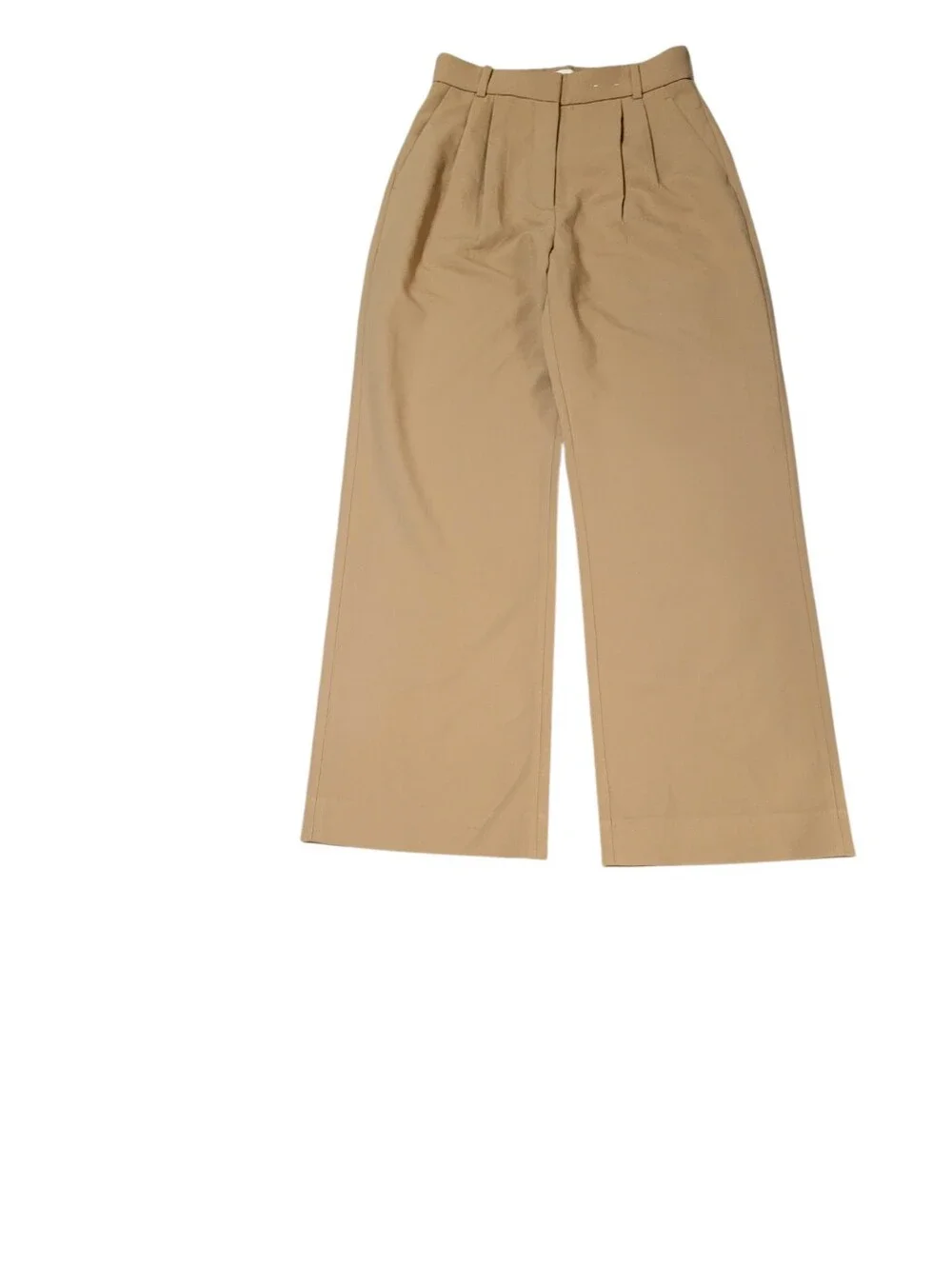 Abercrombie Tan Sloane Tailored Wide Leg Pants